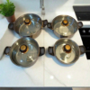 Set Panci Stainless Steel Mewah 12 Pcs