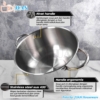 Panci Sup Kusus Stainless Steel SUS 430 dengan Tutup dari SUPRA