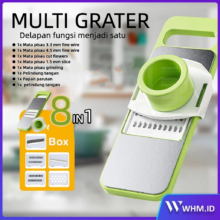 Parutan Manual 8IN1 Super Serbaguna – Stainless Steel