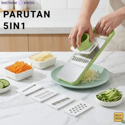 Parutan 5in1 Stainless Steel – Aman dan Praktis untuk Dapur