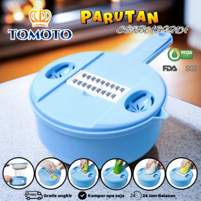 Slicer Serbaguna 10 in 1 – Alat Pemotong Sayuran Multifungsi