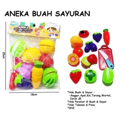 Set Mainan Potong Buah Sayur