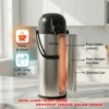 Kimitsu Thermos Stainless 1.9L – Minuman Hangat atau Dingin Lebih Lama!