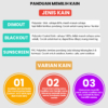 Tirai Gulung 100% Blokir Cahaya