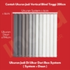 Vertical Blind Teduh Premium – Blok Cahaya Bergaya