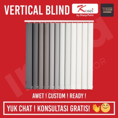 Vertical Blind Teduh Premium – Blok Cahaya Bergaya