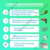 Tirai Gulung Blokir 100% Cahaya