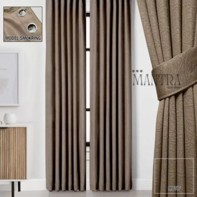 Gorden Blackout Premium 140cm – Lebar 6 Gelombang
