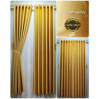 Gorden Blackout Elegan dengan Tali Gratis