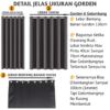 Tirai Blackout Motif Pelangi