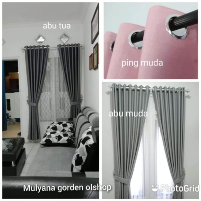 Gorden Blackout Minimalis dengan Bahan Import