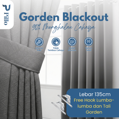 Gorden Blackout Pillo – Nuansa Elegan untuk Rumahmu