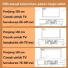 Lemari TV Modern Tiga Pintu