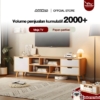 Lemari TV Modern Tiga Pintu