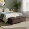 Lemari Buffet Rattan Sintetis dengan Laci