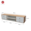 Rak TV Dinding Minimalis 4 Laci – Estetika Modern Nordic