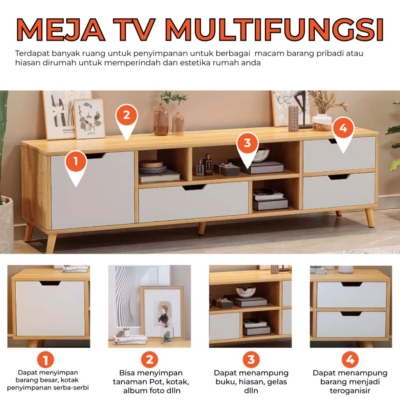 Konsol TV Stylish dan Fungsional