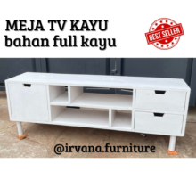 Meja TV Kayu Mahoni Stylish