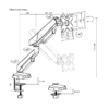 Bracket Arm Monitor Oximus PD109