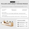 Rak Dinding Multifungsi 140 cm – Solusi Stylish untuk Rumah Anda