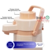 Thermos Jumbo Elephant 2.5L – Pencet Sekali Isi Gelas Penuh!