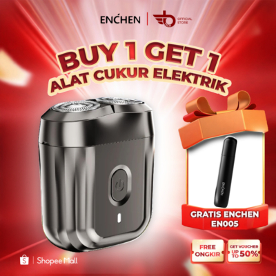Paket Kombo Pencukur Jenggot & Kumis Mini ENCHEN