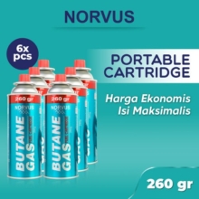 Gas Butane Portabel NORVUS 260g (6 pcs)