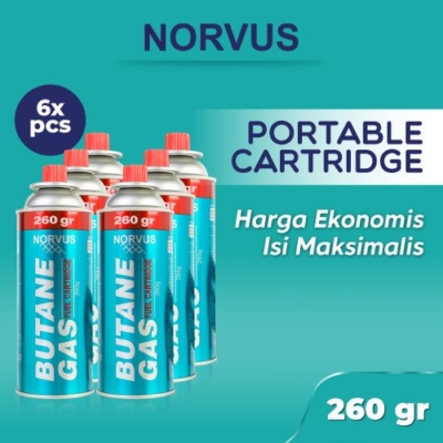 Gas Butane Portabel NORVUS 260g (6 pcs)