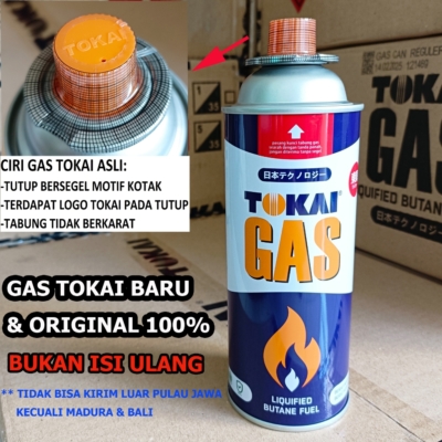 Gas Portable Tokai 235 Gram – Original dan Baru