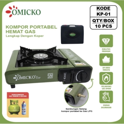 Kompor Portable 2 in 1 Multi Warna