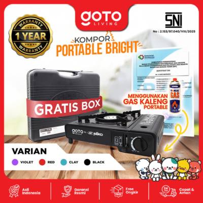 Kompor Gas Portable GOTO Bright Populer Awet Best Seller