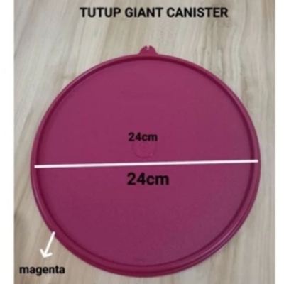 Tutup Kanister Raksasa Warna Magenta 24cm