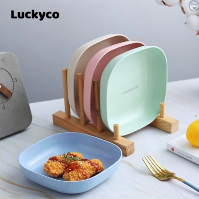 Set Piring Wheat Straw Cantik
