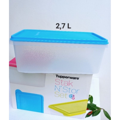 Wadah Penyimpanan Makanan Stak N’Stor – Set Isi 3 Premium