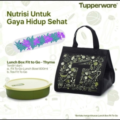 Set Bekal Makan Praktis dengan Tas Stylish