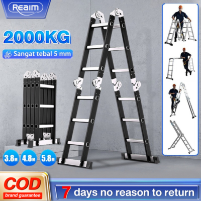 Tangga Lipat Teleskopik Aluminium
