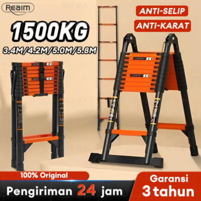Tangga Lapis Ganda 3.4M, 4.2M, 5.0M dan 5.8M – Praktis dan Aman