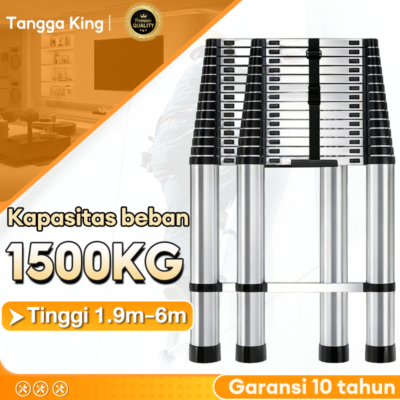 Tangga Lipat Aluminium Praktis 5.1M