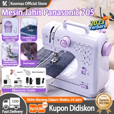 Mesin Jahit Mini Portabel Koomas 705 – 12 Pola Jahitan