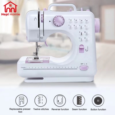 Mesin Jahit Mini Portable & 12 Pola