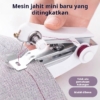 Mesin Jahit Genggam Mini Warna Putih/Biru – Praktis & Portable