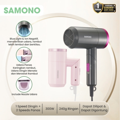 Samono Hair Dryer SW-HD03: Pengering Rambut Pintar dengan Teknologi Ion
