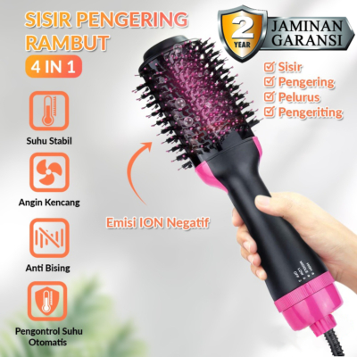 Sikat Pengering Rambut Multifungsi 4-in-1 Populer