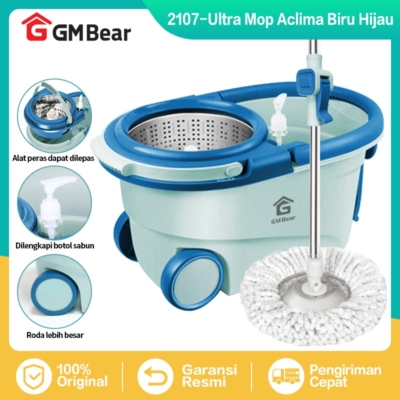 GM Bear Spin Mop – Pel Lantai Otomatis Mudah dan Praktis