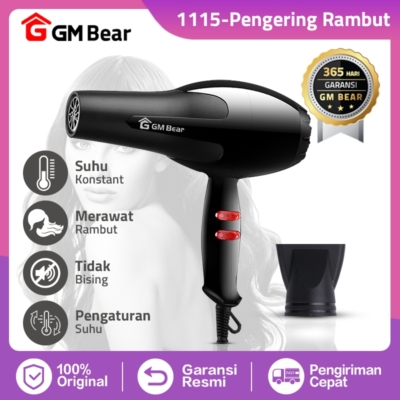 Pengering Rambut GM Bear 1115 – Hair Dryer Elegan dan Praktis