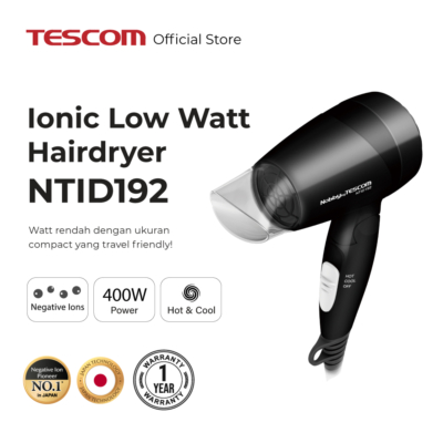 Hair Dryer TESCOM NTID192 – Pengering Rambut Teknologi Ion Negatif