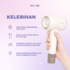 Kipas Rambut Mini NVMEE – Hair Dryer 800W untuk Perjalanan