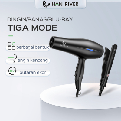 HAN RIVER Bundle Catokan dan Hair Dryer 2 in 1 Hemat