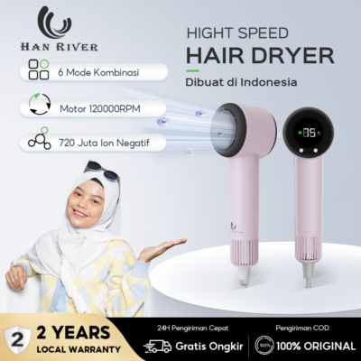Pengering Rambut HAN RIVER – Model HRHD08PK