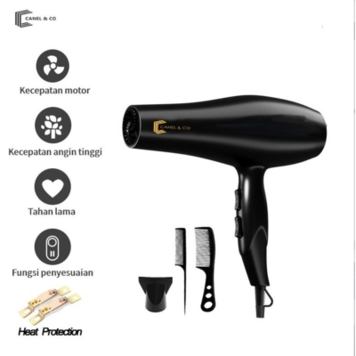Pengering Rambut Ionik 4 in 1 dengan Teknologi Big Wind